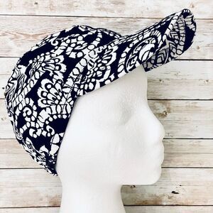 NWT Aeropostale Vintage Y2K Black & White Floral Print Women Baseball Cap Hat